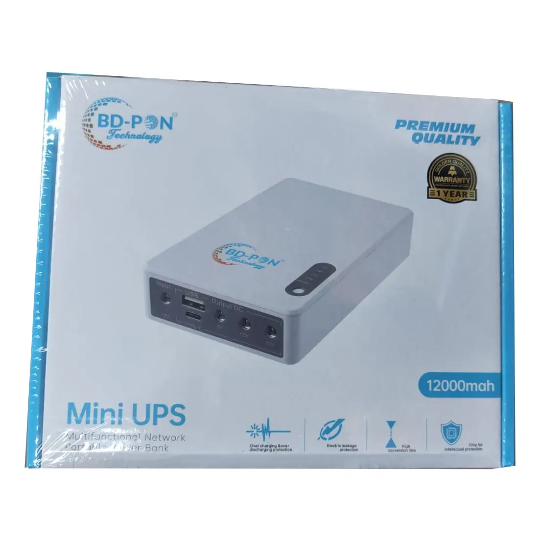 BD-PON Mini UPS 12000mAh 5V 9V 12V for Router